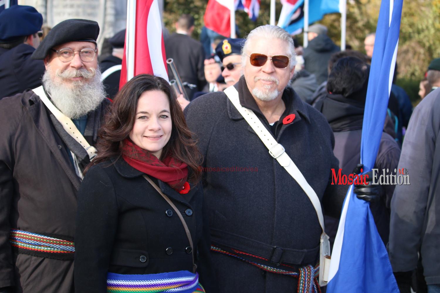 The Métis Nation was represented at the ceremony. Canada’s Indigenous fought alongside Canada in many wars.